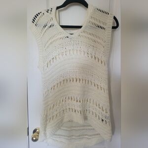 POL‎ Cream Sleeveless Knit Top NWOT Sz S